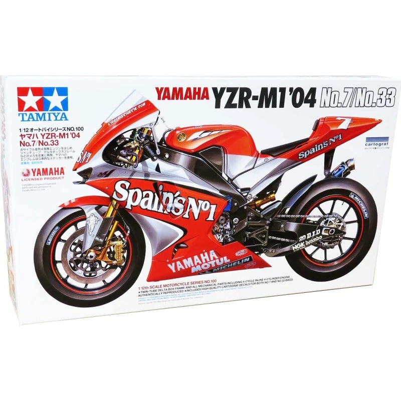 Tamiya Yamaha YZR-M1 '04 No.7/No.33 1:12 byggesæt