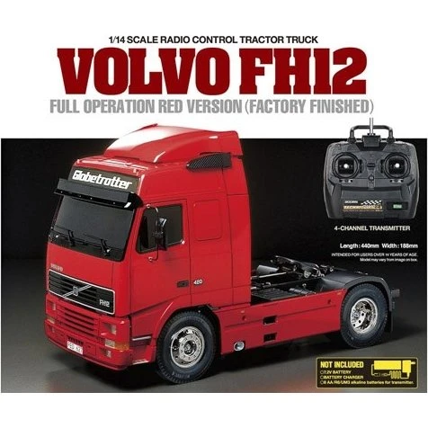 Tamiya 1:14 R/C Volvo FH12 Red Full Option
