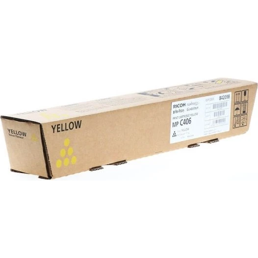 Ricoh Toner 842098 MP C406 Gul, 6000 sider
