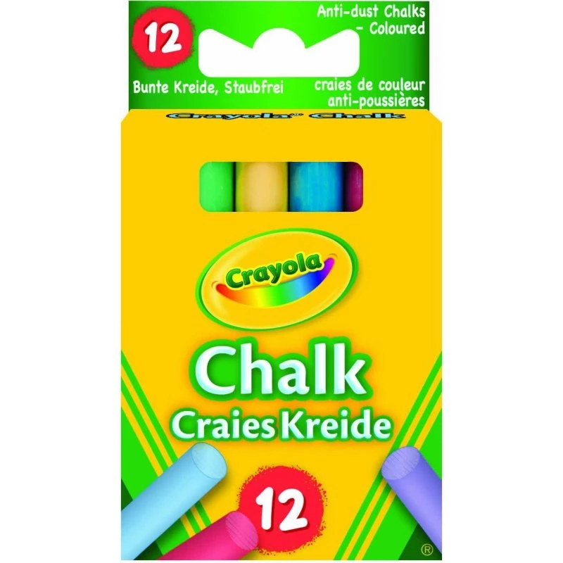 Crayola Vaskbare Kridt 12 Pcs - Lilla