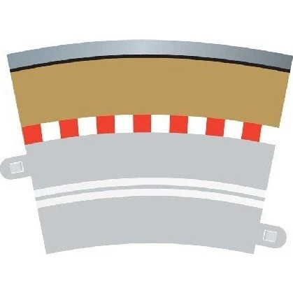 Scalextric Skinner - Enkeltbane Kurve Ydre Kant 4 stk