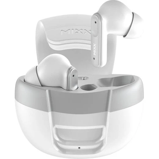 Mixx Solo 3 TWS Høretelefoner In-Ear Hvid, 18 Timer Spilletid