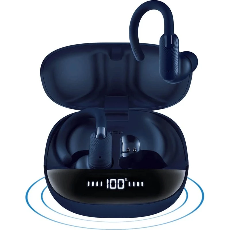 Mixx Headphone Sports Charge 2 In-Ear Trådløse, Sort/Blå, 7 timer