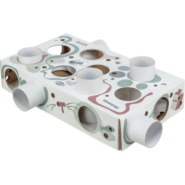 Trixie Paws'n'Treats Box aktivitetslegetøj til katte, karton 35×7×20 cm