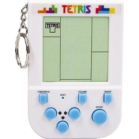 Tetris Keyring Game – Ikonsk retro arkade nøglering med originale lyde