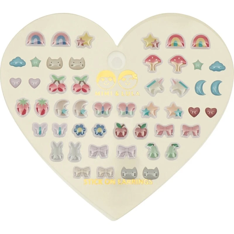 Mimi & Lula Ørestickers Til Børn – 25 Par Blandet