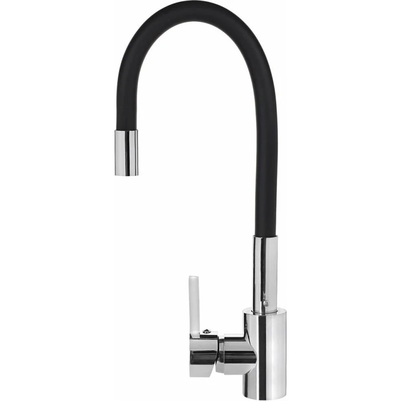 Pyramis 090919638 Køkkenarmatur Sort/Krom, Svingbar, Etgrebs