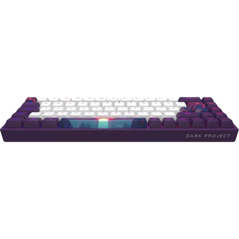 Dark Project 68 Sunrise RGB Tastatur - Violett/Hvidt