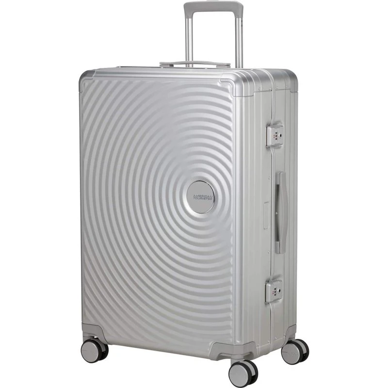 American Tourister Soundbox Aluminium 77 cm Sølv