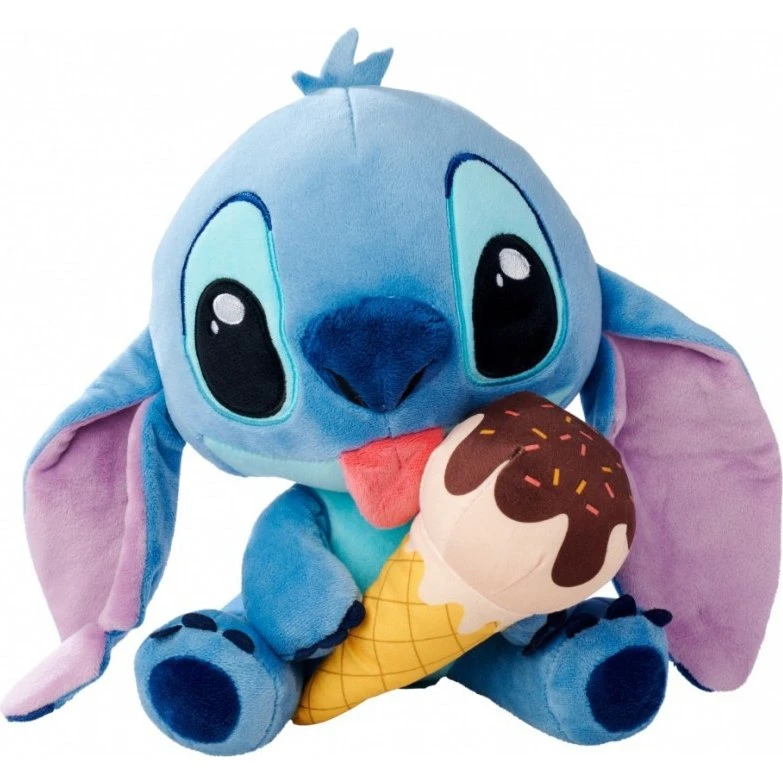 Smoby Disney Stitch Bamse med isvaffel, 25 cm