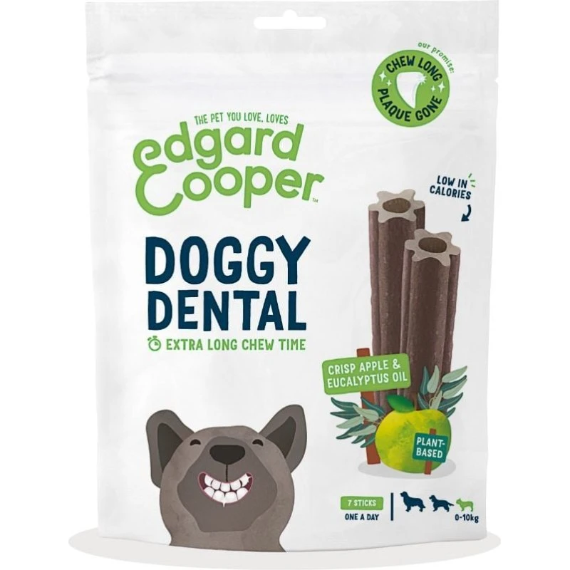 Edgard Cooper Doggy Dental Æble & Eukalyptus Sticks S, 7 stk