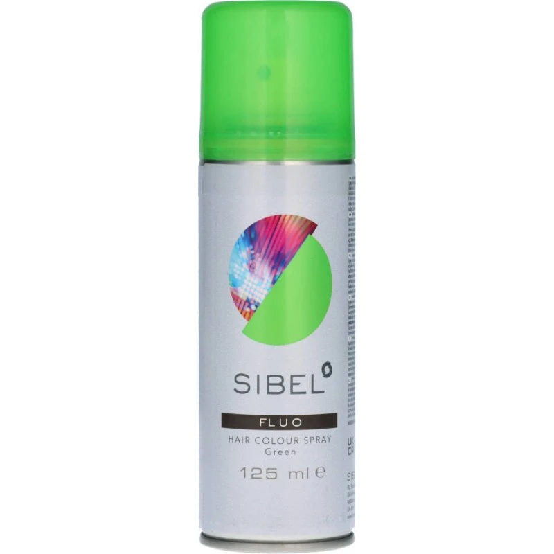 Sibel Fluo Hair Colour Spray Grøn 125 ml