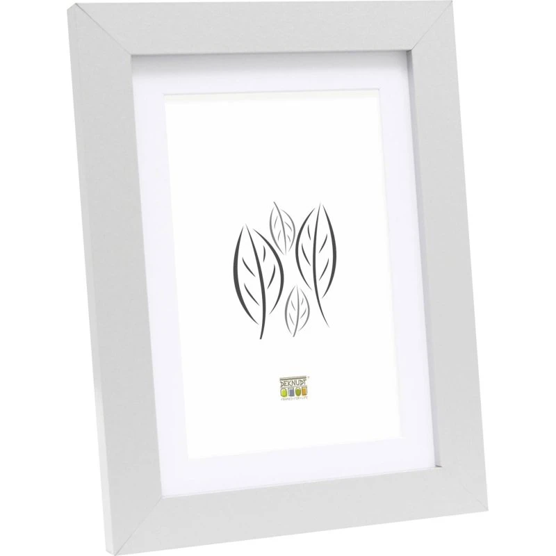 Deknudt S66KD1 P1 15x20 Billedramme Silver Wood med Passepartout