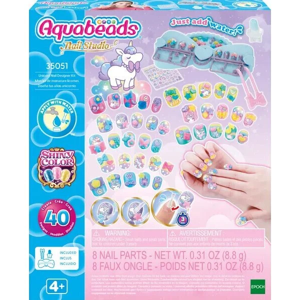 Aquabeads Enhjørning Negledesigner Sæt