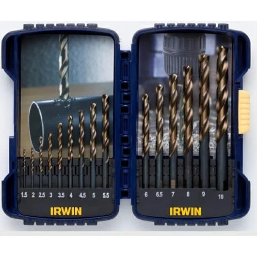 Irwin HSS Turbomax Borsæt 15 dele 1,5–10 mm