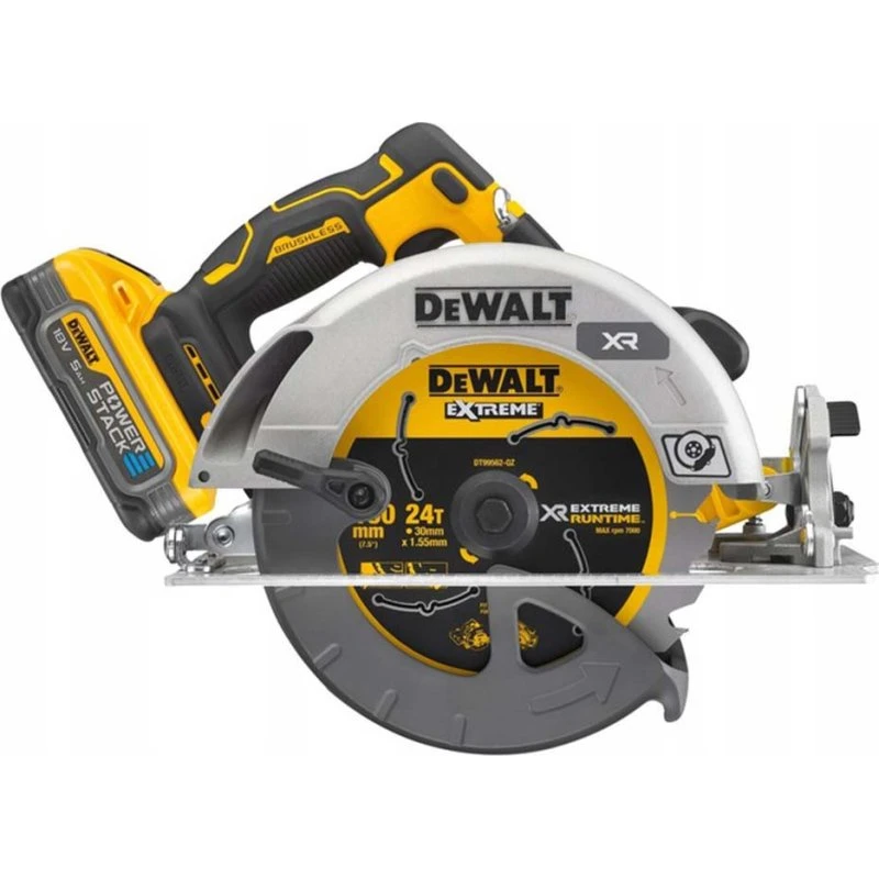 DeWalt DCS573H2T Rundsav 190mm, 18V, 5,0Ah