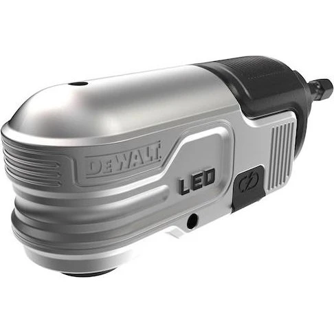 DeWalt DTLRA-QZ Vinkeladapter 1/4" LED, sort/grå