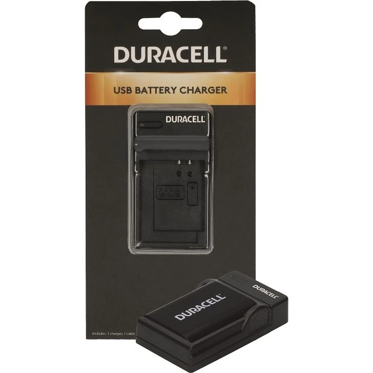 Duracell DRC5907 USB-batterioplader, sort