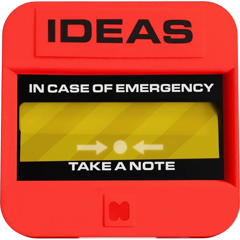 Mustard Emergency Sticky Notes, 100 Blad