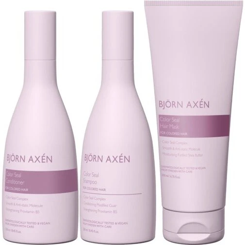 Björn Axén Color Seal sæt — Shampoo 250 ml, Balsam 250 ml, Maske 200 ml