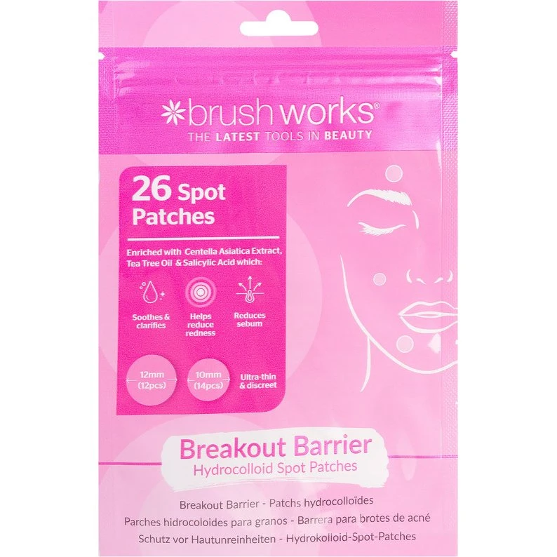 Brushworks Breakout Barrier Hydrocolloid Spot Patches 26 stk