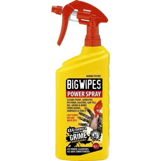 Big Wipes Power Spray antibakteriel rensevæske 1 liter