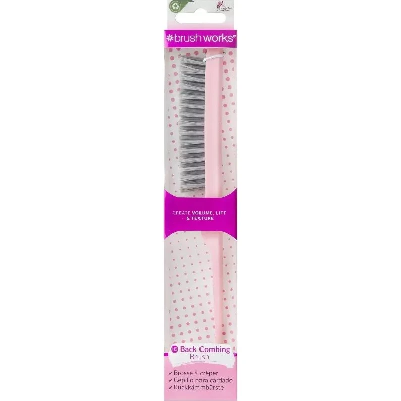 Brushworks Back Comb Brush – Touperingsbørste til volumen og stil