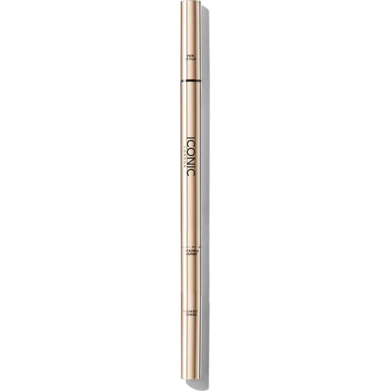 Iconic London Triple Precision Brow Definer, Black Brown, 0,1 g