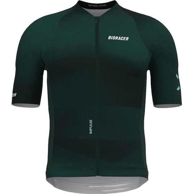 Bioracer Icon Impulse Cykeltrøje Korte Ærmer Emerald Green Herre