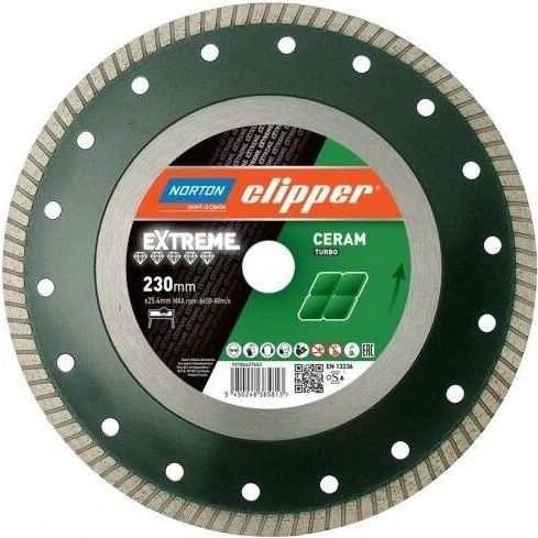 Norton Clipper Extreme Ceramic Turbo Diamantklinge 230x25,4 mm