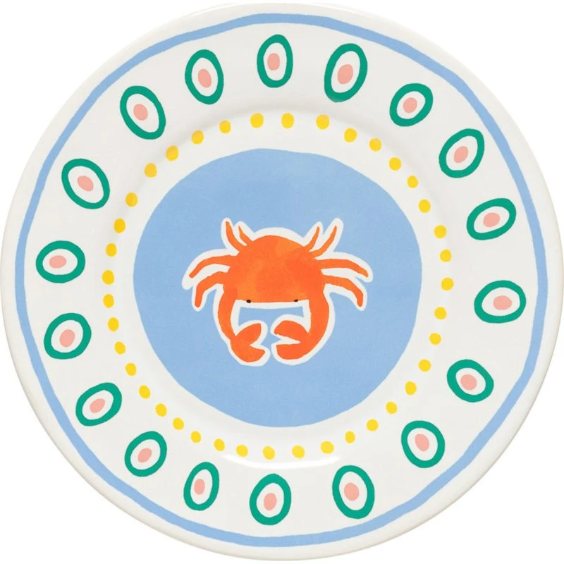 Costa Nova Summer Blizz Crab Tallerken 22 cm
