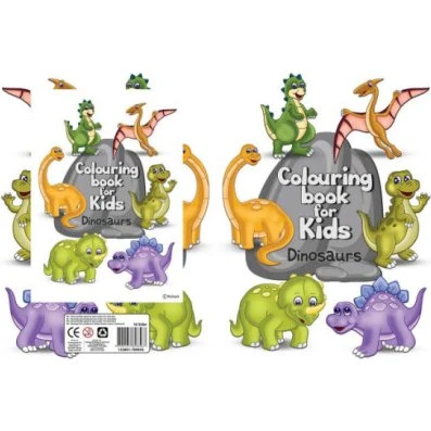 Kids Dinosaurs Malebog A4 16 Sider
