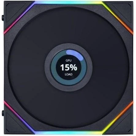 Lian Li UNI FAN TL-LCD 140mm Sort med RGB LED