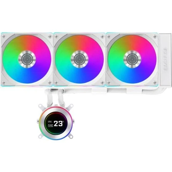 Lian Li Hydroshift II LCD-C 360CL Hvid 360mm CPU Vandkøling