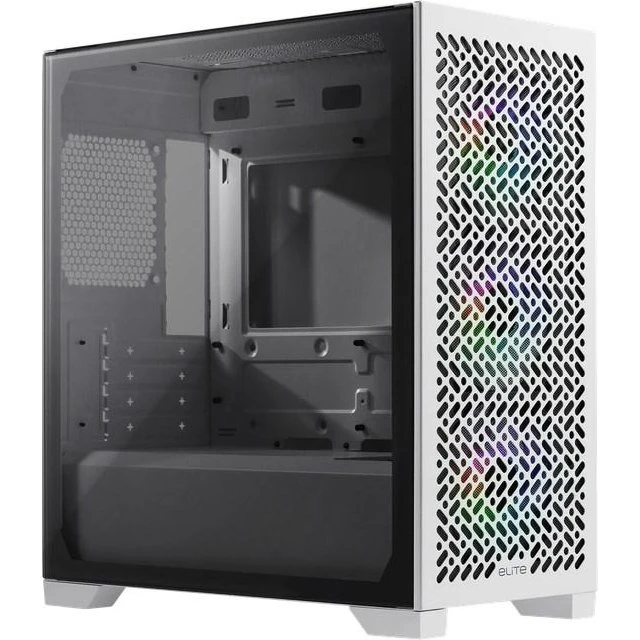 Cooler Master Elite 302 Hvid Mini Tower med Glas Sidepanel