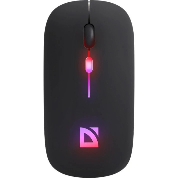 Defender MM-997 Trådløs Mus, Silent Click, 1600 DPI, Sort