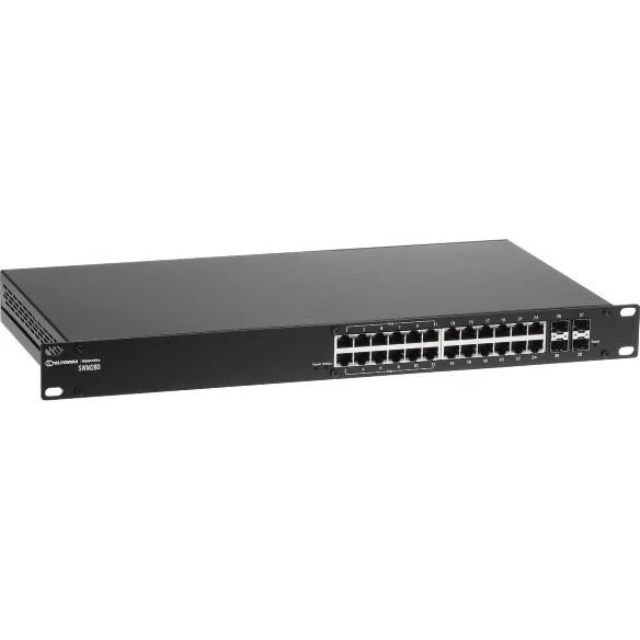 Teltonika SWM280 24-porte PoE+ Switch, 4×SFP, 300 W