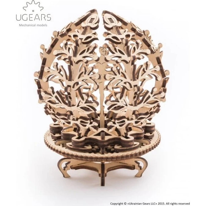 uGEARS 3D Træblomst Mekanisk Byggesæt – 101 Dele