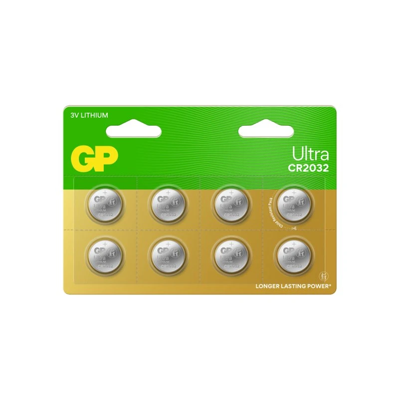 GP Ultra Lithium CR2032, 8-pak