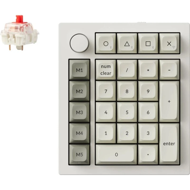 Keychron Q0 Max Trådløst Numpad RGB - Hvid
