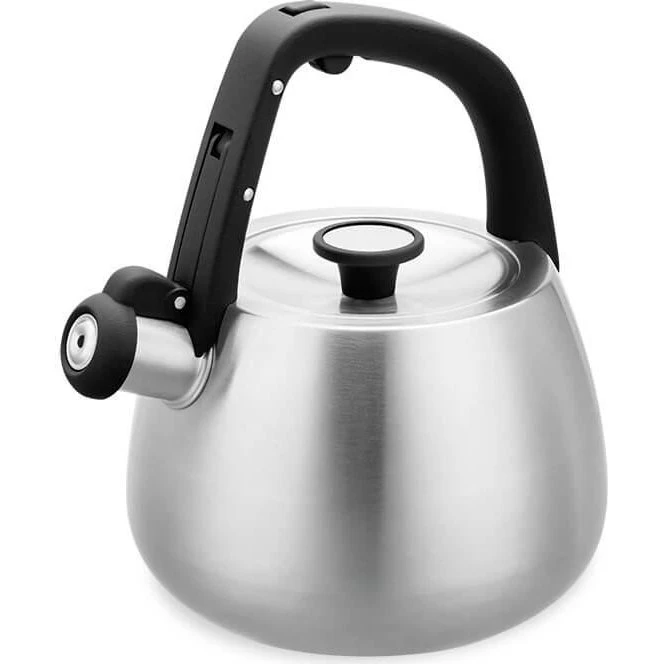 Maestro MR-1318 Fløjtevandkedel 2,5 L Sølv/Sort