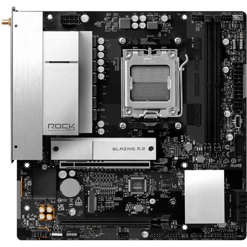 ASRock B850M Rock WiFi - micro ATX, Socket AM5, AMD B850