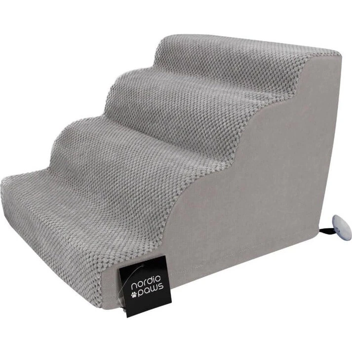 Nordic Paws Soft Rund Hundetrappe One-Size, Grå