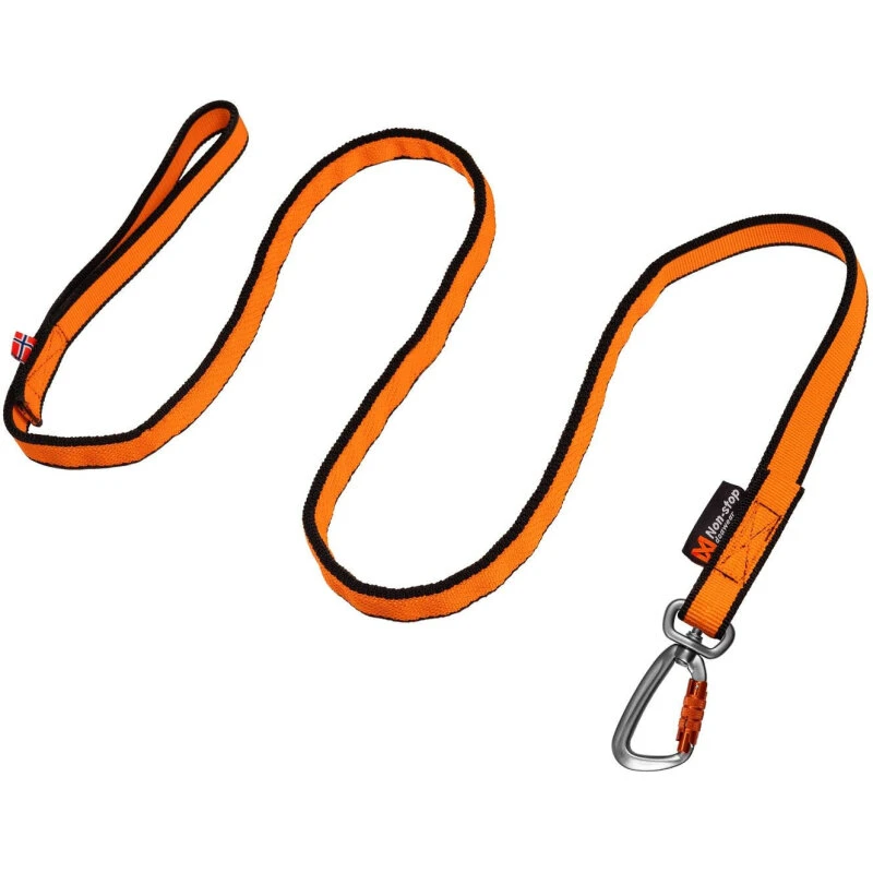 Non-Stop Dogwear Bungee Line 2m – Sort/Orange