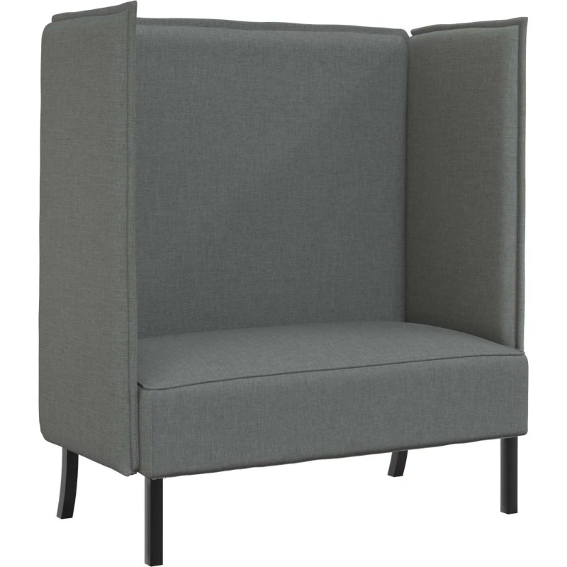 vidaXL Højryg Sofa 101 cm Mørkegrå Stof
