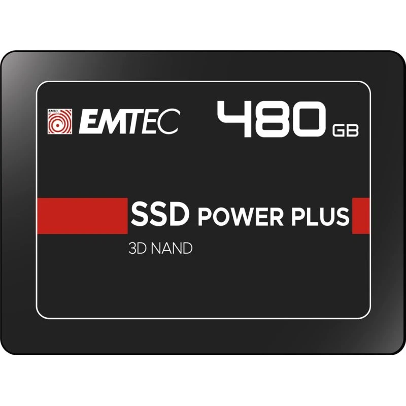 Emtec X150 Power Plus 3D NAND SSD 480GB 2.5" Sort