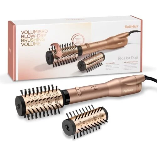 BaByliss AS952E Big Hair Dual fønbørste – Gold