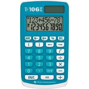 Texas TI-106 II Lommeregner med Solcelle (10 cifre)