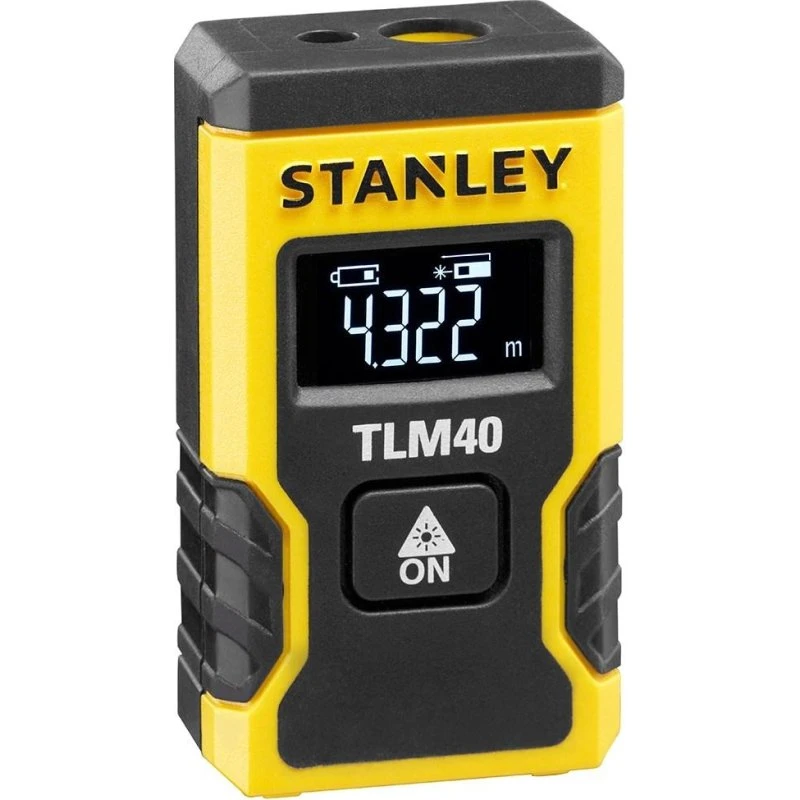 Stanley TLM40 Laser Afstandsmåler, 12 m, gul/sort