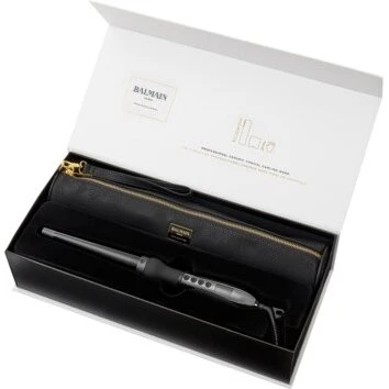 Balmain 25–13 mm keramisk konisk krøllejern – Sort